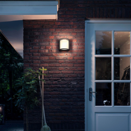 SAMONDRA 3.8W 2700K IP44 Anthrazit PHILIPS Garten LED Wandlampe