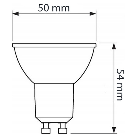 6x LED-Leuchtmittel GU10 Reflektor PAR16 8W = 80W 650lm 4000K Neutral 36° Dimmbar LUMILED