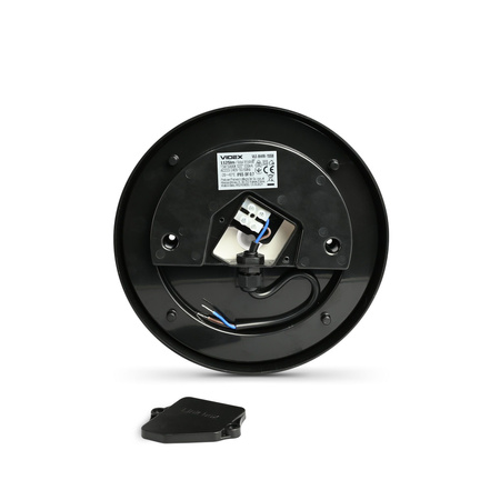 Plafond LED-Lampe 15W 1125lm 5000K Neutral 120° IP65 IK07 Anbaumontage Schwarz VIDEX