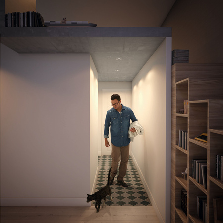 Steckbare Halogenleuchte DONEGAL 3x GU10 Quadratisch Beweglich Satin PHILIPS