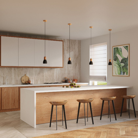 LED-Hänge-Deckenleuchte QUBIC E27 Schwarz SOLLUX