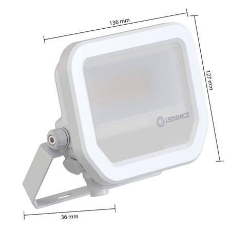 LED-Flutlicht 8W 1100lm 3000K IP66 Weiß LEDVANCE Flutlicht