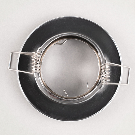 Einbaustrahler GU10, MR16 Einbauspot HALOGEN Runde beweglich Chrom Blech AURELI LUMILED