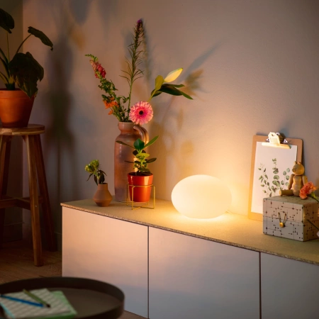 FLOURISH Schreibtischlampe Weiß EU/UK E27 LED 9.5W CCT RGB PHILIPS HUE Bluetooth Zigbee