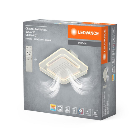 Plafond LED Aufbaumontage 55W 3100lm 3000K - 6500K CCT Dimmbar Weiß 55.5cm Decke Ledvance