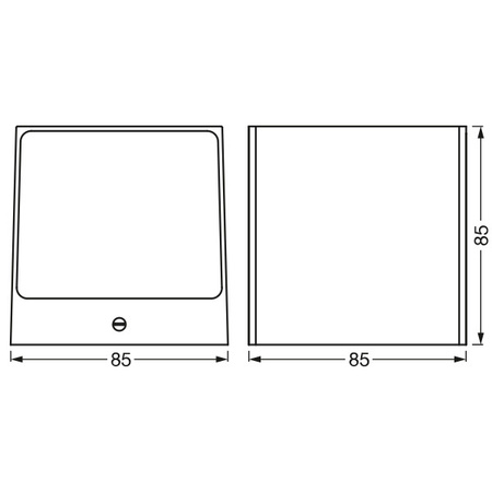 Intelligente LEDVANCE WIFI SMART+ BRICK WALL SILVER GREY Fassadenwandleuchte 14W 550lm LEDVANCE