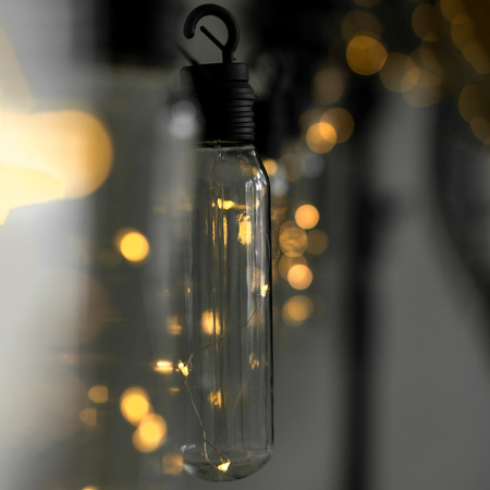 Solar Garten Girlande 10x LED Lichterkette Dekorative Kugeln 3.8m Warm