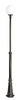 Outdoor-Gartenlampenmast LATERNE E27 CLASSIC BALLS OGMWN 1.300 175-275 cm schwarz Su-Ma