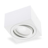 Aufputz HALOGEN Spot Tube Beweglich Quadratisch Weiß 50mm AMAT-S LUMILED