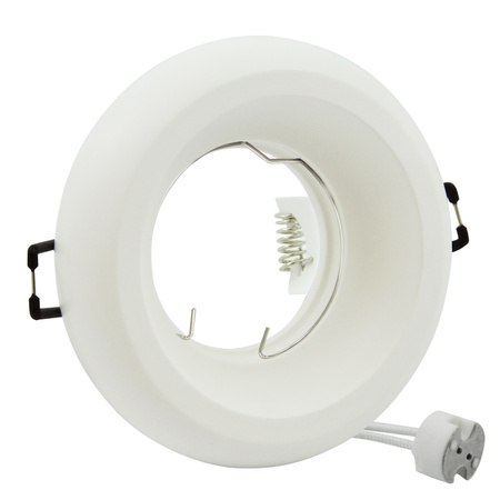 Helios GOLDLUX (Polux) Gips-Deckeneinbauleuchte rund mattweiß MR16