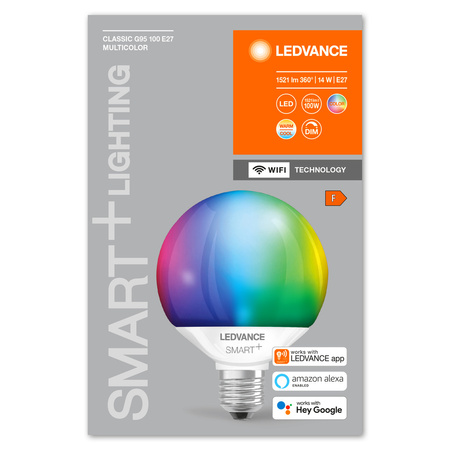 LED-Lampe E27 G95 16W 1521lm RGB CCT 200° LEDVANCE SMART+ WIFI Dimmbar
