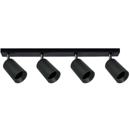 Streifenleuchte Decken- und Wandleuchte LED 4 xGU10 MARIBEL Schwarz GOLDLUX (Polux)