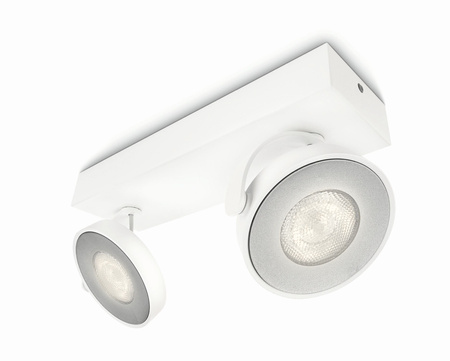 LED-Deckenleuchte 2x 4.5W 2700K Dimmbar CLOCKWORK Moving White PHILIPS