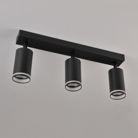 LED PARIS 3 x GU10 Schwarz GOLDLUX (Polux) LED-Decken-/Wandleuchte