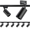 2m Stromschiene + 6x Schienenstrahler GU10 Schwarz SAGI LUMILED