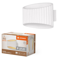 Dekorative Wandleuchte Wandmontage Aufputz E27 Weiß Dekor Ledvance