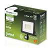 LED-Flutlicht ZUNA2 50W 4500lm 4000K IP44 Schwarz Bewegungsmelder LUMILED