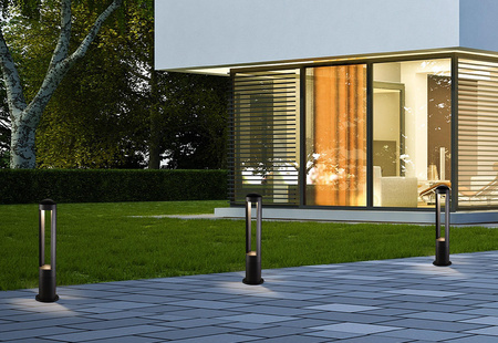 Außengartenlampe MONTERREY LED 9507 IP54 9W 3000K Pole Schwarz Nowodvorski