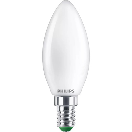 LED-Glühbirne E14 Kerze B35 2.3W = 40W 485lm 210lm/W 2700K Warm 300° CLASS A UltraEfficient Philips