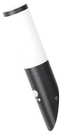 LED-Gartenwandleuchte TORCH E27 IP44 mit Bewegungssensor Weiß und Schwarz RABALUX