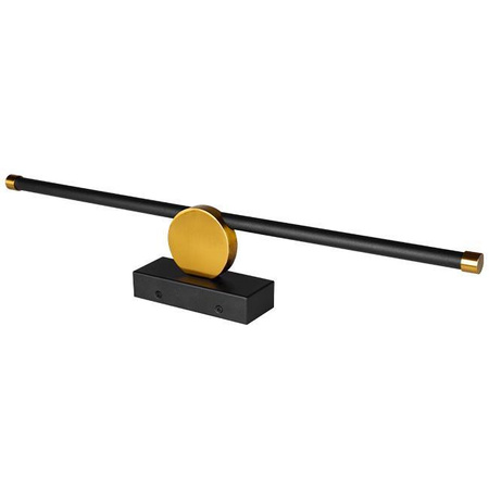 Wandleuchte LED Wandleuchte über Spiegel 12W 1440lm 4000K 140° Schwarz Gold 60cm Santo Masterled