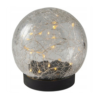 Solar-LED-Gartenkugel-Bodenlampe dekorativ 10cm 3000K IP44