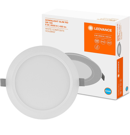 Einbau-LED-Panel 6W 6500K DOWNLIGHT Slim DN105 LEDVANCE rund