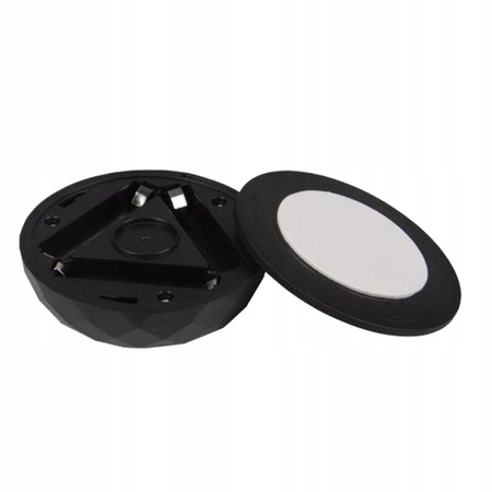 2x LED-Unterbauleuchte selbstklebend rund batteriebetrieben 4000K 3xAAA Schwarz