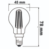 LED-Lampe E14 P45 4W = 40W 470lm 2700K Warm Filament OSRAM Star 3-STEP