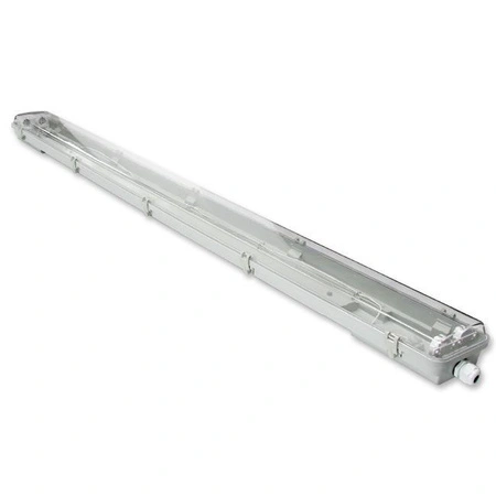 Schlagwettergeschützte Leuchte 120cm 2xT8 G13 IP65 + LED-Leuchtstoffröhren 18W 6500K Cold Masterled