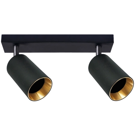 Streifenleuchte Decken- und Wandleuchte LED 2 xGU10 MARIBEL Schwarz GOLDLUX (Polux)