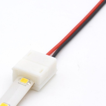 2PIN 1-seitiger LED-Streifenanschluss mit IP65 8-mm-Kabel