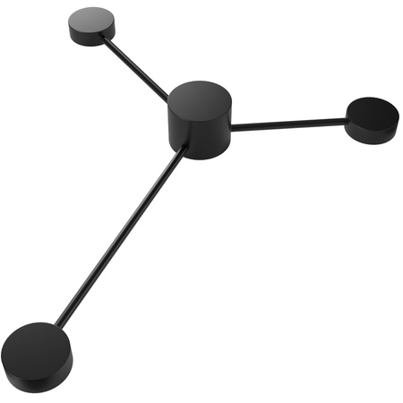 Wandleuchte Außenfassadenleuchte 3 x GX53 Schwarz JOY Sanico Goldlux