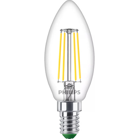 LED-Lampe E14 Kerze B35 2.3W = 40W 485lm 210lm/W 4000K Neutral 300° CLASS A UltraEfficient Philips