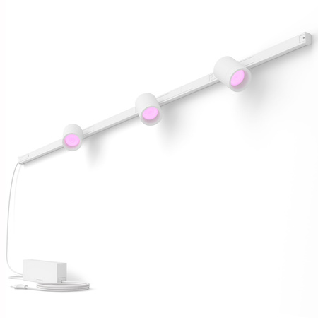 Perifo Lighting Rail Kit 1,5m + 3x LED-Strahler 15,9W CCT RGB Philips HUE Bluetooth Weiß