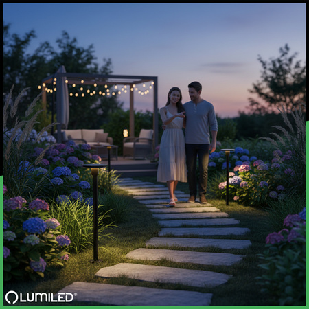 CCT LED 12W 3000-6500K IP65 CORTUS LUMILED Gartenpfostenlampe