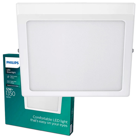 Plafond Panel LED-Oberflächen-Deckenleuchte MAGNEOS 12W 4000K 21cm weißes Downlight-Quadrat PHILIPS