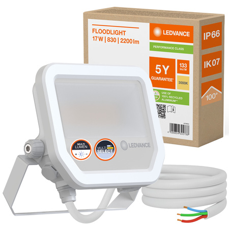 LED-Flutlicht 17W 2200lm 3000K IP66 Weiß LEDVANCE Flutlicht