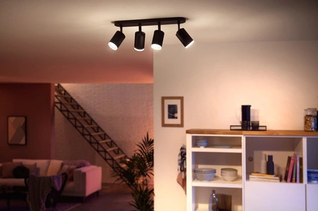 Philips HUE Weiß und Farbe Ambiance Fugato Lampe 4x4.2W Bluetooth Zigbee