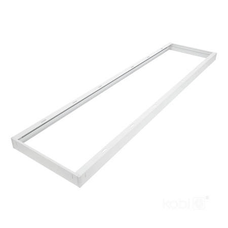 Aufputzrahmen 45mm für LED Panel 30x120cm Klik Weiß Kobi