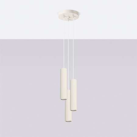 Hängelampe Tuba Spot 3x GU10 Beige Carbon Deep Space SL.1595 Sollux