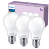Set mit 3x LED-Glühbirne E27 A60 7W = 60W 806lm 2700K Warm Filament Milky PHILIPS