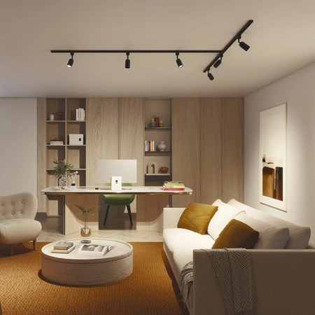 Verbindertyp T Verbinder für LED-Beleuchtungsstromschienen Einphasig Schwarz EasyLink Philips