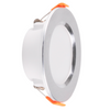 Deckeneinbauleuchte ZOE LED 4.8W 4000K ZOE Round Mesh weiß + Ring silber gebürstet