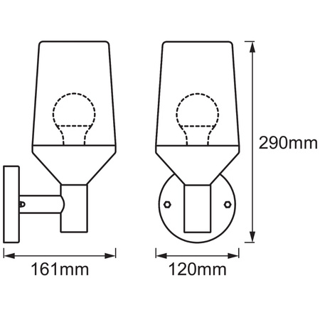 Wandleuchte E27 Endura CALICE WALL LEDVANCE Wandleuchte