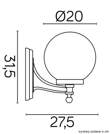 Außengarten-Fassadenleuchte LED-WANDLAMPE CLASSIC K 3012/1/K 200 E27 Su-Ma