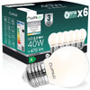 6x LED-Lampe E27 Ball P45 2.2W 470lm = 40W 4000K Neutrana 360° Filament CLASS A LUMILED