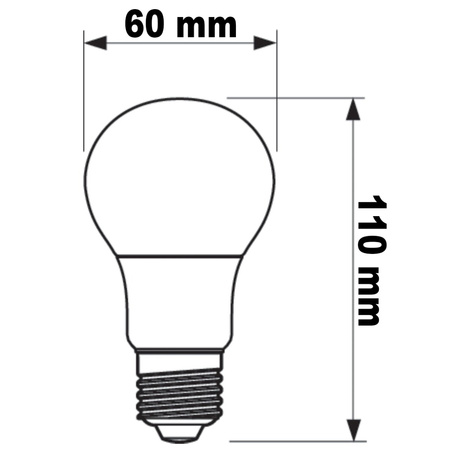 3x LED Lampen E27 A60 8W = 60W 806lm 2700K Warm 300° PHILIPS CorePro