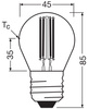LED-Lampe P45 Ball E27 2.2W = 40W 470lm 2700K Warm 320° 214lm/W CLASSIC ENERGY EFFICIENCY Osram