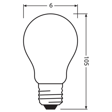 LED-Lampe E27 A60 7.2W = 60W 806lm 2700K Warm 320° CRI97 Dimmbar Ledvance
